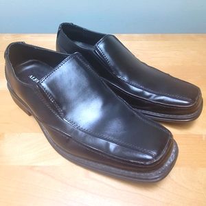 ALFANI | Forum Black Square Toe Loafers, Sz 8.5 M
